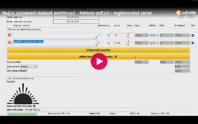 Režim přenesení daňové povinnosti 