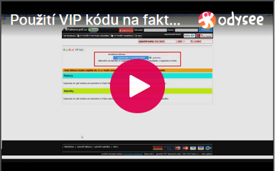 Použití VIP kódu 